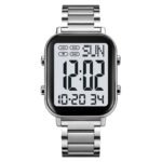 Skmei – 2259 – Digital Steel Watch – Silver/White