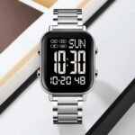 Skmei – 2259 – Digital Steel Watch – Silver/Black - Image 2