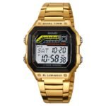 Skmei – 2307 – Digital Sports Watch – Gold/Steel - Image 4