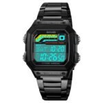 Skmei – 2307 – Digital Sports Watch – Black/Steel - Image 4