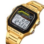 Skmei – 2307 – Digital Sports Watch – Gold/Steel