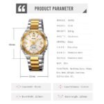 Skmei – 2310 – Digital World Time Analog Watch – Silver/Gold - Image 5