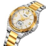 Skmei – 2310 – Digital World Time Analog Watch – Silver/Gold