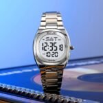 Skmei – 2419 – Classic Digital Vintage Watch – Silver - Image 3