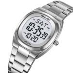 Skmei – 2419 – Classic Digital Vintage Watch – Silver