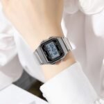 Skmei – 2465 – Digital Spring Strap Watch – Silver/SpringStrap - Image 3