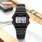 Skmei – 2465 – Digital Seven Bead Strap Watch – Black/White/SevenBead - Image 4