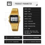 Skmei – 2465 – Digital Seven Bead Strap Watch – Gold/SevenBead - Image 6