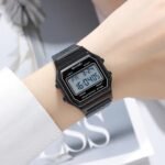 Skmei – 2465 – Digital Seven Bead Strap Watch – Black/White/SevenBead - Image 3