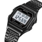Skmei – 2465 – Digital Seven Bead Strap Watch – Black/White/SevenBead
