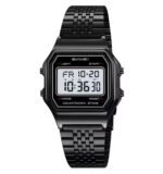 Skmei – 2465 – Digital Seven Bead Strap Watch – Black/White/SevenBead - Image 2