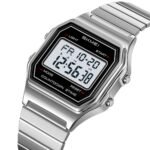 Skmei – 2465 – Digital Spring Strap Watch – Silver/SpringStrap
