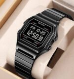 Skmei – 2465 – Digital Spring Strap Watch – Black/Black/SpringStrap - Image 3