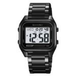 Skmei – 2478 – Digital Sports Stainless Steel Watch – Black/White - Image 2