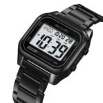 Skmei – 2478 – Digital Sports Stainless Steel Watch – Black/White