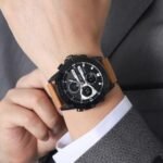 Skmei – 2502 – Heavy Duty Sports Watch – Black/Brown-Leather - Image 3