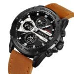 Skmei – 2502 – Heavy Duty Sports Watch – Black/Brown-Leather
