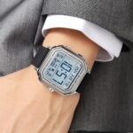 Skmei – 2559 – Digital Classic Sports Watch – Silver / Silica - Image 3