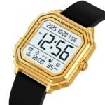 Skmei – 2559 – Digital Classic Sports Watch – Gold / Silica