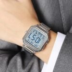 Skmei – 2559 – Digital Classic Sports Watch – Silver/Steel Strap - Image 3