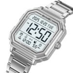 Skmei – 2559 – Digital Classic Sports Watch – Silver/Steel Strap