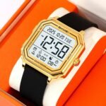 Skmei – 2559 – Digital Classic Sports Watch – Gold / Silica - Image 2