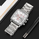 Skmei - 9331 - Luxury Chronograph Wr30m Waterpoof Quartz - Silver/Silver - Image 2