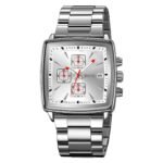 Skmei - 9331 - Luxury Chronograph Wr30m Waterpoof Quartz - Silver/Silver