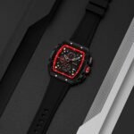 Skmei – 9341 – Bold Sporty Square Chronograph Watch – Black / Black - Image 2