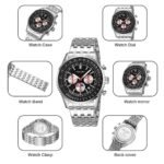 Skmei – 9348 – Executive Chronograph Watch – Black - Image 6