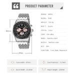 Skmei – 9348 – Executive Chronograph Watch – Black - Image 7