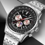 Skmei – 9348 – Executive Chronograph Watch – Black - Image 5