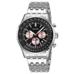 Skmei – 9348 – Executive Chronograph Watch – Black - Image 2