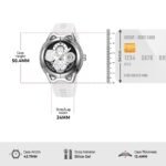 Skmei – 9349 – Silicone Quartz Luxury Watch – Silver/White - Image 5