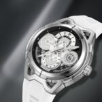 Skmei – 9349 – Silicone Quartz Luxury Watch – Silver/White - Image 6