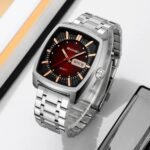 SKMEI - 9354 - Business Analog Quartz Watch - Red - Image 2