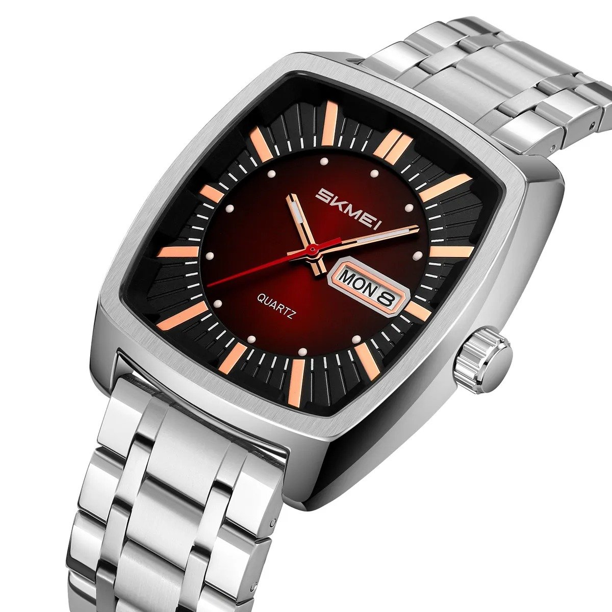 9354 (4) SKMEI - 9354 - Business Analog Quartz Watch - Red - Image 1