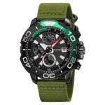 Skmei - 9381 - Men’s Sports Chronograph Watch - Army Green - Image 2