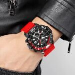 Skmei - 9381 - Men’s Sports Chronograph Watch - Red - Image 3