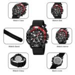 Skmei - 9381 - Men’s Sports Chronograph Watch - Black - Image 5