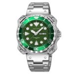 Skmei – 9385 – Luxury Stainless Steel Watch – Silver/Green