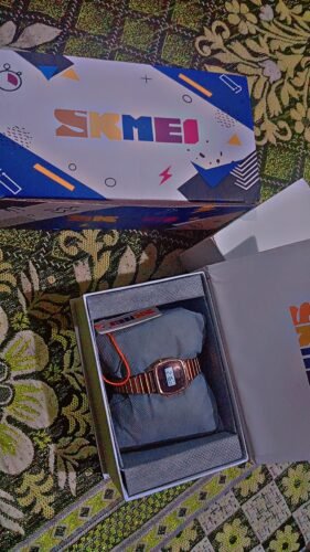 Skmei - 1901 - Women Minimal Square Watch - RoseGold-Steel photo review