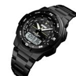 Skmei - 1370 - Navitech Dual Display Watch - Black/White