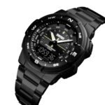 Skmei - 1370 - Navitech Dual Display Watch - Black/Black
