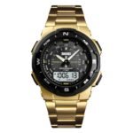 Skmei - 1370 - Navitech Dual Display Watch - Gold - Image 2