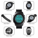 Skmei - 1626 - Health Tracker Digital Watch - Black/White - Image 7
