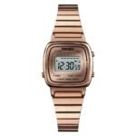 Skmei - 1901 - Women Minimal Square Watch - RoseGold-Steel