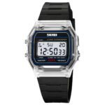 Skmei - 2056 - Women Neon Clear Digital Watch - White/Black