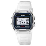 Skmei - 2056 - Women Neon Clear Digital Watch - White