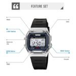 Skmei - 2056 - Women Neon Clear Digital Watch - White/Black - Image 4
